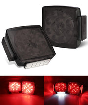 Partsam front view pair with smoke lens showing clear signaling benefit