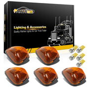 Partsam front assembly showing five amber cab marker lights for uniform appearance