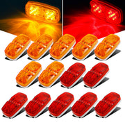 Partsam front view of rectangular LED marker shows bright visibility benefit