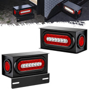 Partsam front-mounted steel light boxes showing durable mount and corrosion resistance