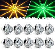 Partsam front view of 10-pack watermelon LED lights showing compact pack and bezel benefit