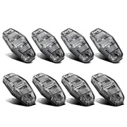 Partsam front view of 8-piece oval LED marker set showing contents and benefit