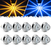 Partsam front view of 10-pack LED lights showing compact set and durability