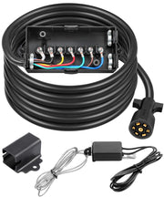 PARTSam molded 7-way plug and 8ft cord showing ready-to-connect convenience