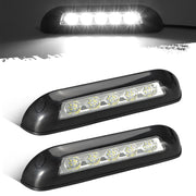 Partsam front view of two 8-inch porch lights showing compact profile and even illumination benefit