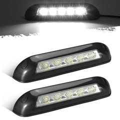Partsam front view of two 8-inch porch lights showing compact profile and even illumination benefit