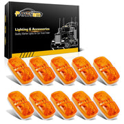 Partsam front view amber marker light showing compact visibility benefit
