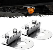 Partsam front view bracket mounted showing secure clamp and focused light benefit