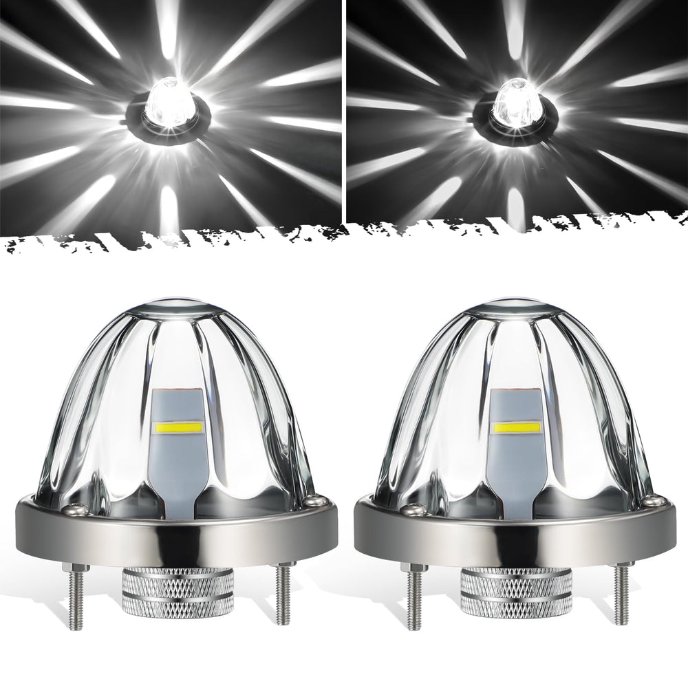 Partsam front view clear glass watermelon light shows bright visibility benefit