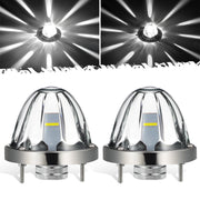Partsam front view clear glass watermelon light shows bright visibility benefit