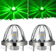 Partsam front view clear glass watermelon light showing bright visibility