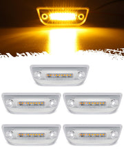 Partsam front view clear lens cab light showing low-profile design and improved visibility
