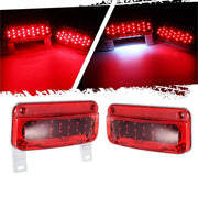 Partsam front view of left and right tail lights showing clear visibility