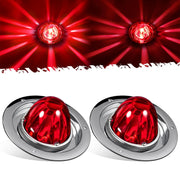 Partsam front view red glass watermelon light showing bright signal benefit