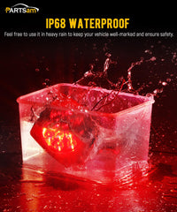 Partsam mounted on boat trailer demonstrating waterproof performance in marine use