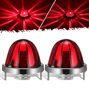 Partsam red glass watermelon front view showing bright lens and clear pattern for improved visibility