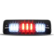 Partsam front view showing smoked lens and black housing for improved rear signaling