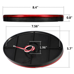 Partsam wiring detail showing red black white wires and simple 12V hookup
