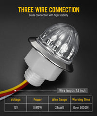 Partsam wiring close-up with red yellow white wires, simplifies dual-color installation