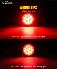 Partsam wiring pigtail with 3-prong plug showing easy hookup advantage