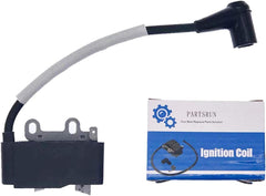 PARTSRUN ignition coil front view showing mounting points and reliable fit
