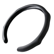 PartsTo front view of steering wheel cover showing sporty black finish and snug fit benefit