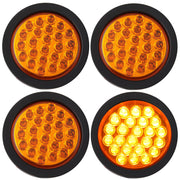 Partswcgg front view recessed amber strobe showing flush mount visibility