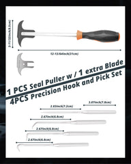 PARTWELL seal puller handle closeup showing ergonomic grip for reduced fatigue