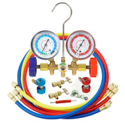 PB Motor Tech front view of manifold gauge kit showing controls and dials for easy service