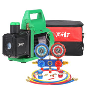 PB Motor Tech vacuum pump front angle showing durable build and portability