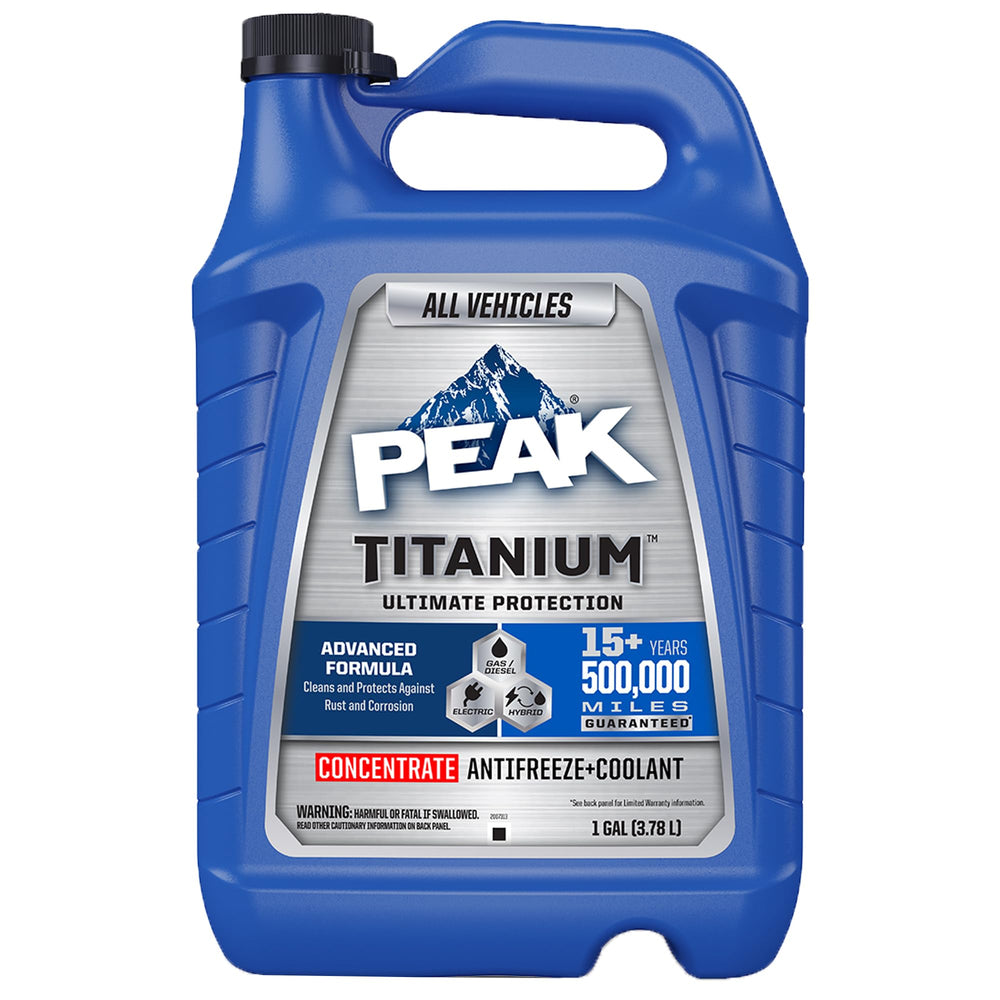PEAK bottle front label showing product identity and benefits