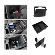 PeakPurit front view of console insert showing tidy layout and convenience