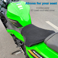 Pelucton side profile on motorcycle seat offering added cushioning