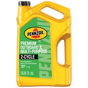 Pennzoil Outdoor front label on 1 gallon container showing product ID and benefits