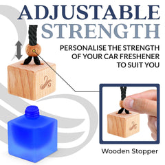 Perfa diffuser with fragrance oil bottle illustrating refillable design