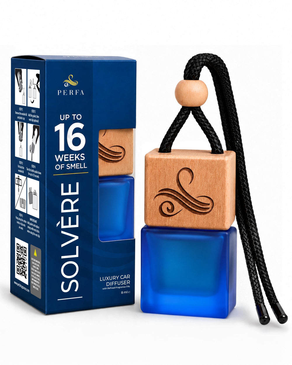 Perfa front packaging showing Solvère-inspired scent and premium look