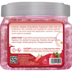 Perfa gel close up texture highlighting concentrated strawberry fragrance