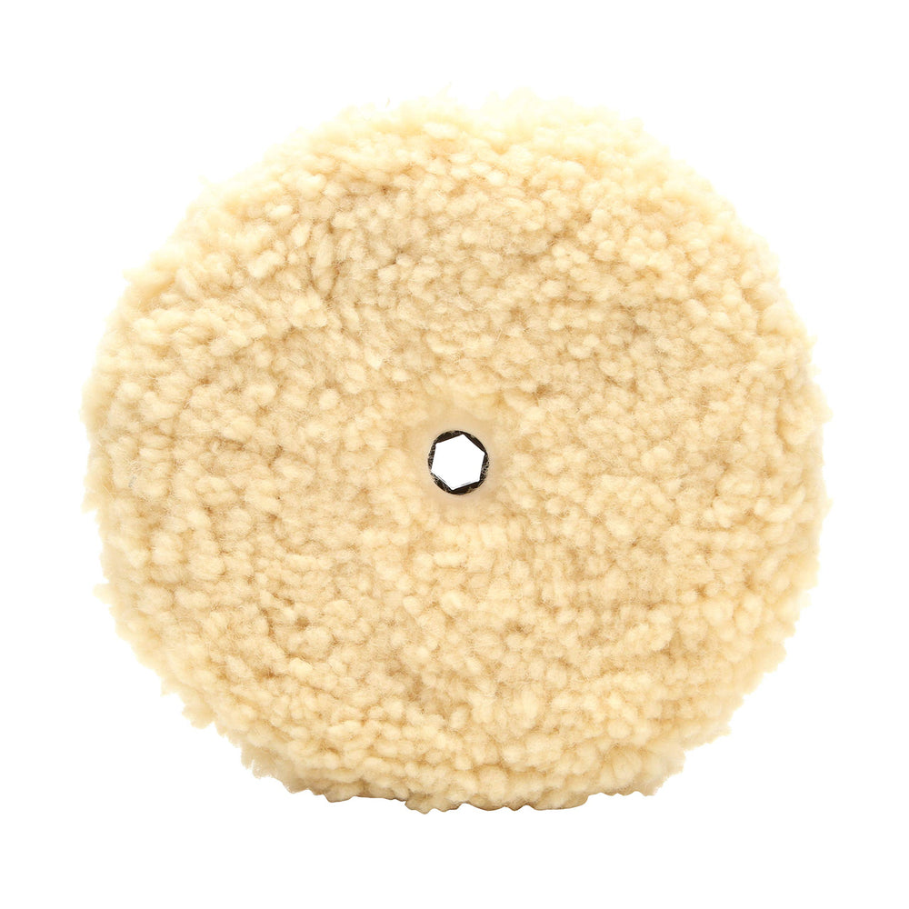 Perfect-It 3M wool pad front view showing full face and fast cut benefit