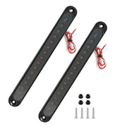 PerfecTech front view 10-inch smoke lens bar showing bright LEDs and clean look for visibility