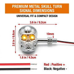 PerfecTech skull head close-up lens showing focused beam for better visibility