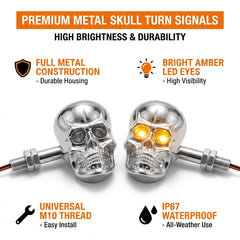 PerfecTech skull head side profile highlighting compact form and low protrusion