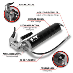 Performance Tool closeup of vented zinc die cast head, corrosion resistance benefit