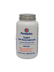 Permatex copper anti-seize front packaging showing label and 8 oz tube benefit: clear identification