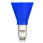 PESIKO funnel front view showing compact spill-free design and easy handling benefit