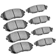 PEYU packaging showing front and rear brake pad kit, clear fitment labeling and protection