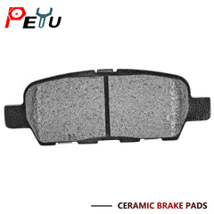 PEYU rear pad backing plate close-up showing durable construction benefit
