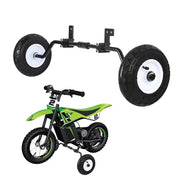 PHATRIP front view showing mounted training wheels and improved balance