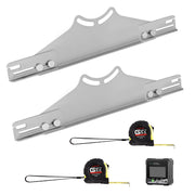 PHATRIP toe plates front view showing sturdy steel construction benefit accuracy