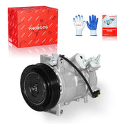 PHOBOOS compressor front view showing complete assembly and direct-fit design benefit