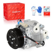 PHOBOOS front view showing compressor and clutch, assuring direct fit